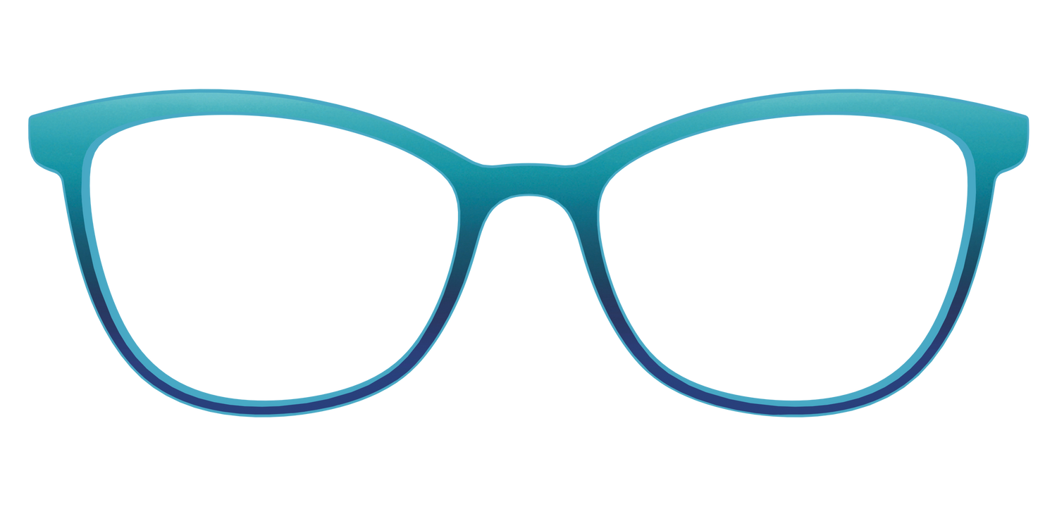 The Ocean Blue - Front Top Image - Pair Eyewear