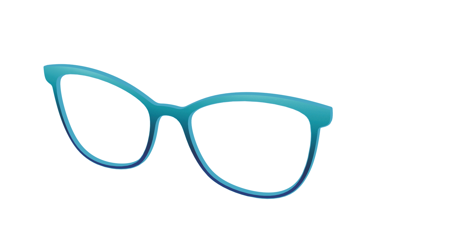 The Ocean Blue - Angle Top Image - Pair Eyewear