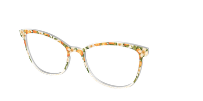 The Orange Blossom Glitter Crystal - Angle Top Thumbnail - Pair Eyewear