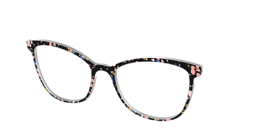 The Pallid Paint Splatter - Angle Top Thumbnail - Pair Eyewear
