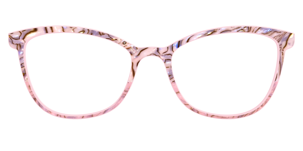 The Pink Conch Shell Pearl Crystal Split - Front Top Image - Pair Eyewear