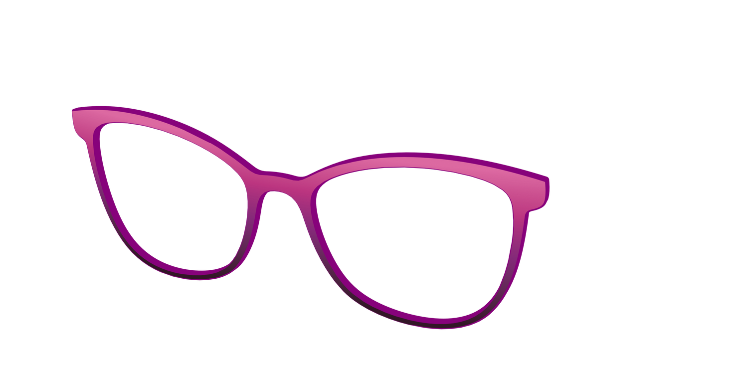 The Pink to Plum Gradient - Angle Top Image - Pair Eyewear