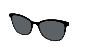 The Polarized Shaded Tortoise Sun Top - Angle Top Thumbnail - Pair Eyewear