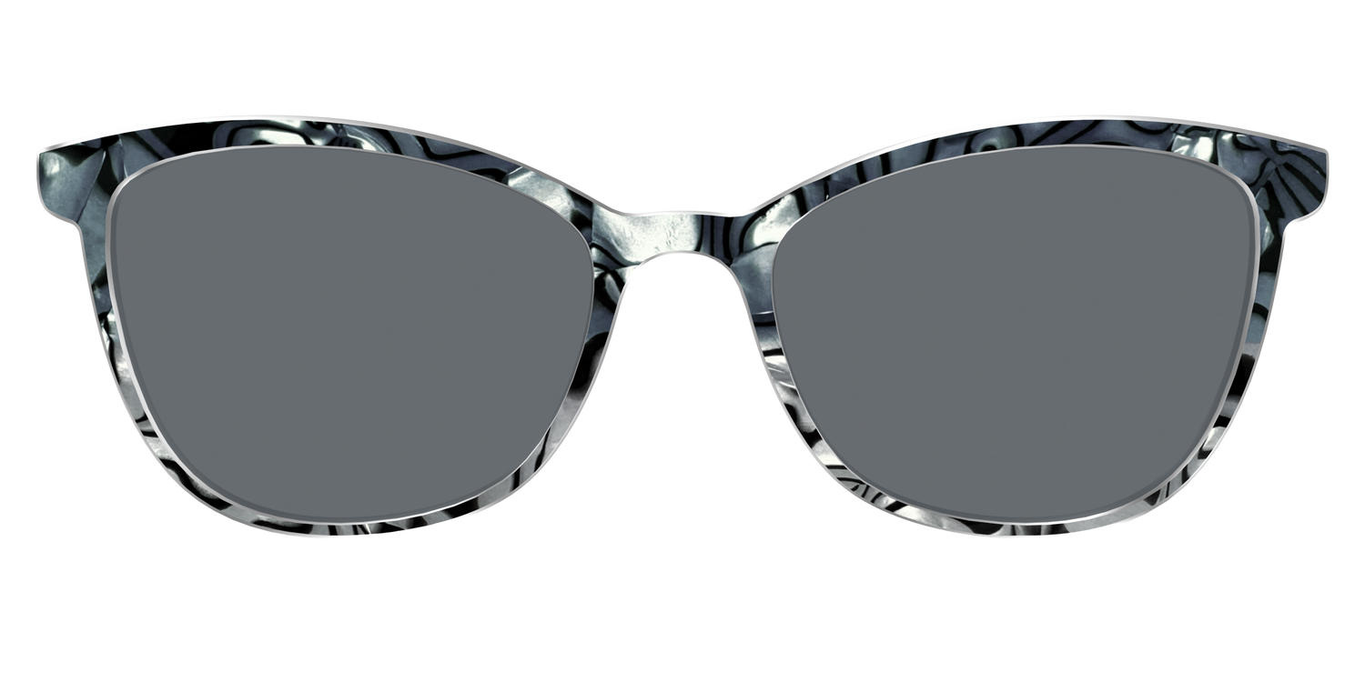 The Polarized Zebra Pearl Split Sun Top - Front Top Image - Pair Eyewear