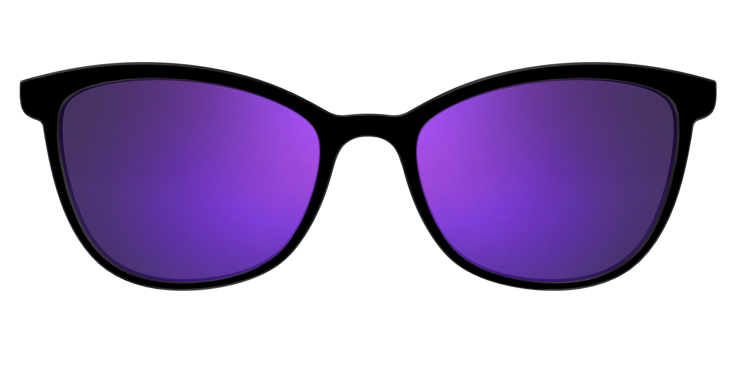 The Polarized Purple Reflective Sun Top - Front Top Image - Pair Eyewear