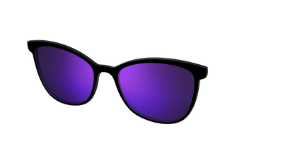 The Polarized Purple Reflective Sun Top - Angle Top Thumbnail - Pair Eyewear