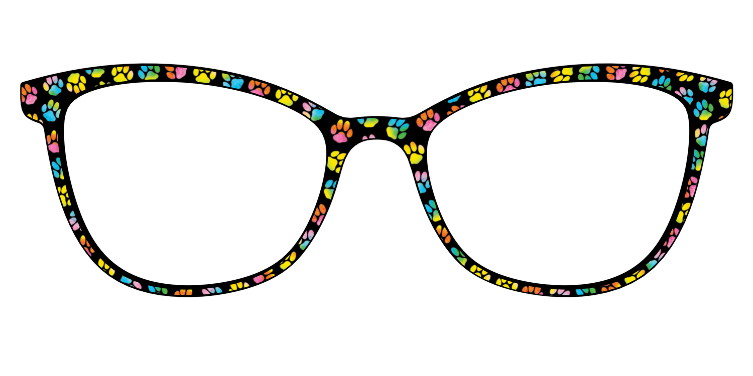 The Rainbow Paw Print - Front Top Image - Pair Eyewear