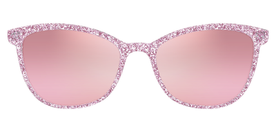 The Polarized Rose Gold Sparkle Sun Top - Front Top Thumbnail - Pair Eyewear