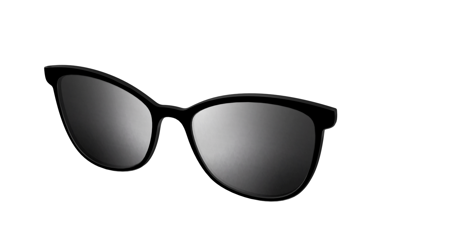 The Polarized Silver Reflective Sun Top - Angle Top Image - Pair Eyewear