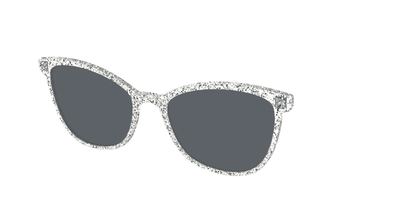 The Polarized Silver Sparkle Sun Top - Angle Top Thumbnail - Pair Eyewear