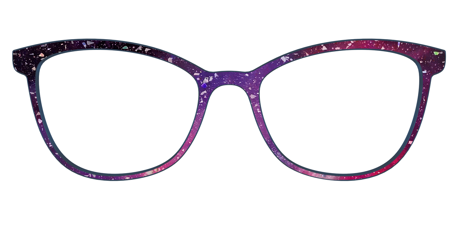 The Twilight Sky with Holographic Glitter - Front Top Image - Pair Eyewear