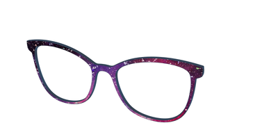 The Twilight Sky with Holographic Glitter - Angle Top Thumbnail - Pair Eyewear