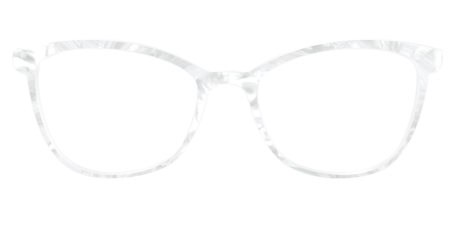 The White Pearlescent - Front Top Image - Pair Eyewear