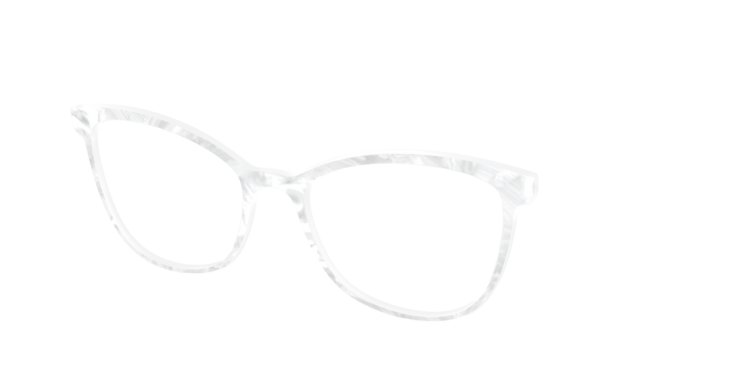 The White Pearlescent - Angle Top Image - Pair Eyewear