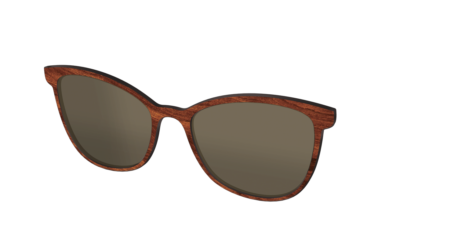 The Polarized Woodgrain Sun Top - Angle Top Image - Pair Eyewear