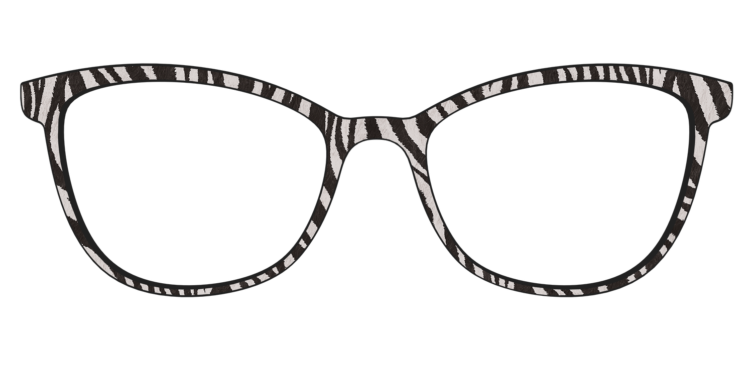 The Zebra Stripes - Front Top Image - Pair Eyewear