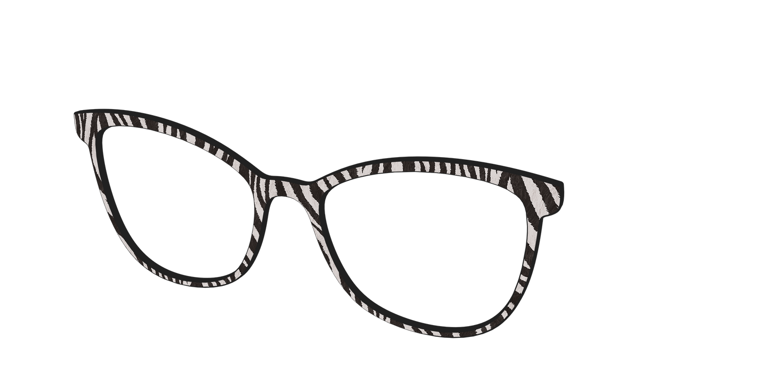 The Zebra Stripes - Angle Top Image - Pair Eyewear
