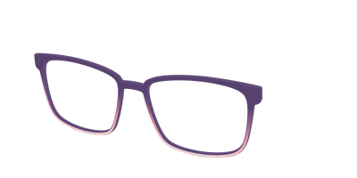 The Acai to Blush Gradient - Angle Top Thumbnail - Pair Eyewear