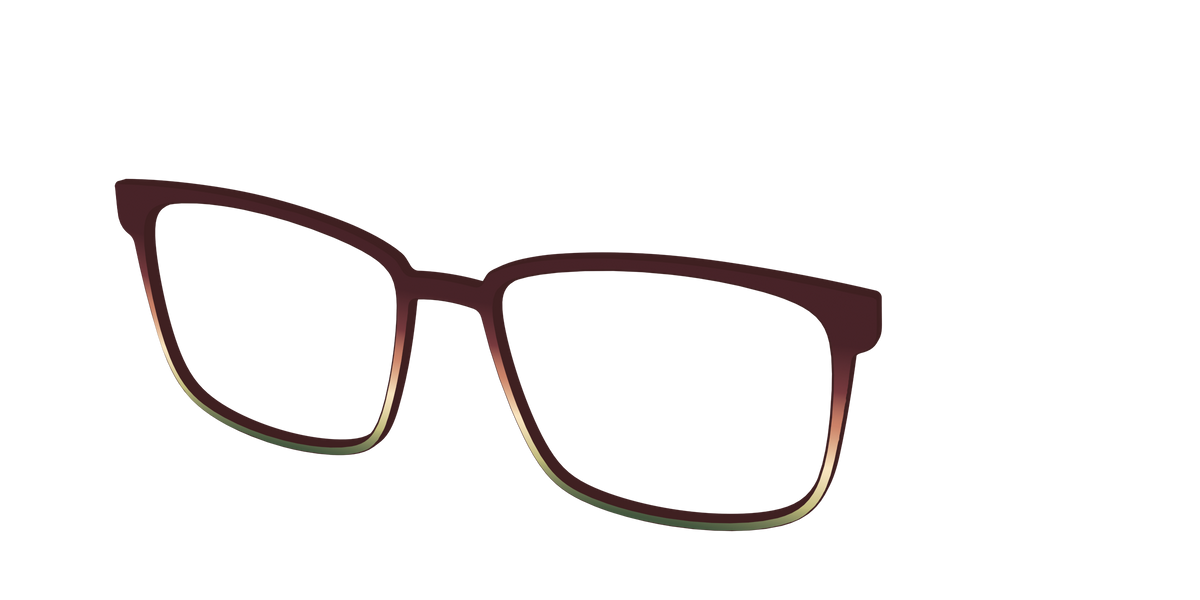The Acorn to Moss Gradient - Angle Top Image - Pair Eyewear
