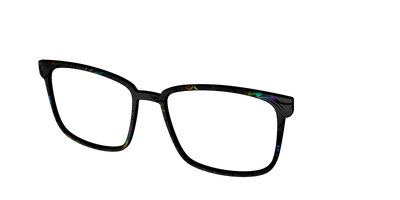 The Black Holographic Scrolls - Angle Top Thumbnail - Pair Eyewear