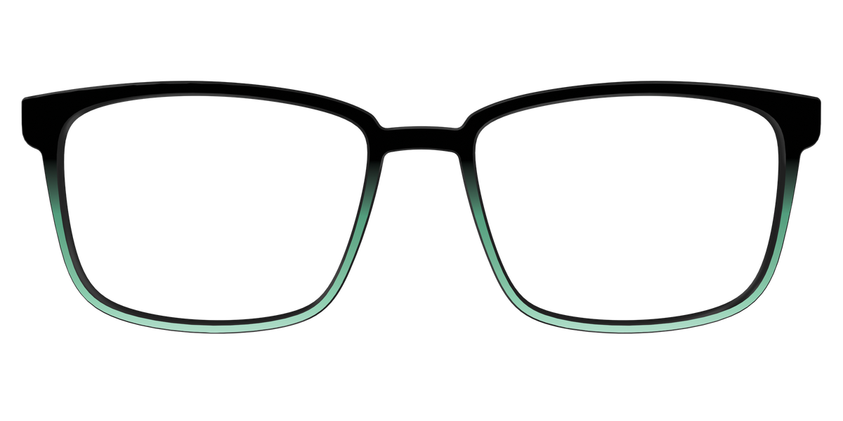 The Black to Spearmint Gradient - Front Top Image - Pair Eyewear