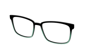 The Black to Spearmint Gradient - Angle Top Thumbnail - Pair Eyewear