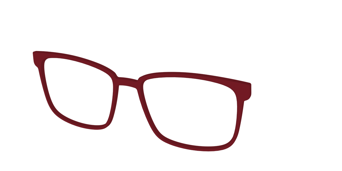 The Burgundy - Angle Top Image - Pair Eyewear