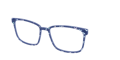 The Denim Heart Glitter Crystal - Angle Top Thumbnail - Pair Eyewear