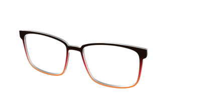 The Espresso to Pumpkin Gradient - Angle Top Thumbnail - Pair Eyewear