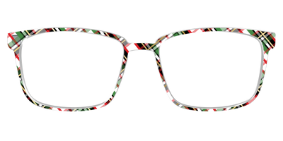 The Evergreen Plaid with Foil Crystal - Front Top Thumbnail - Pair Eyewear