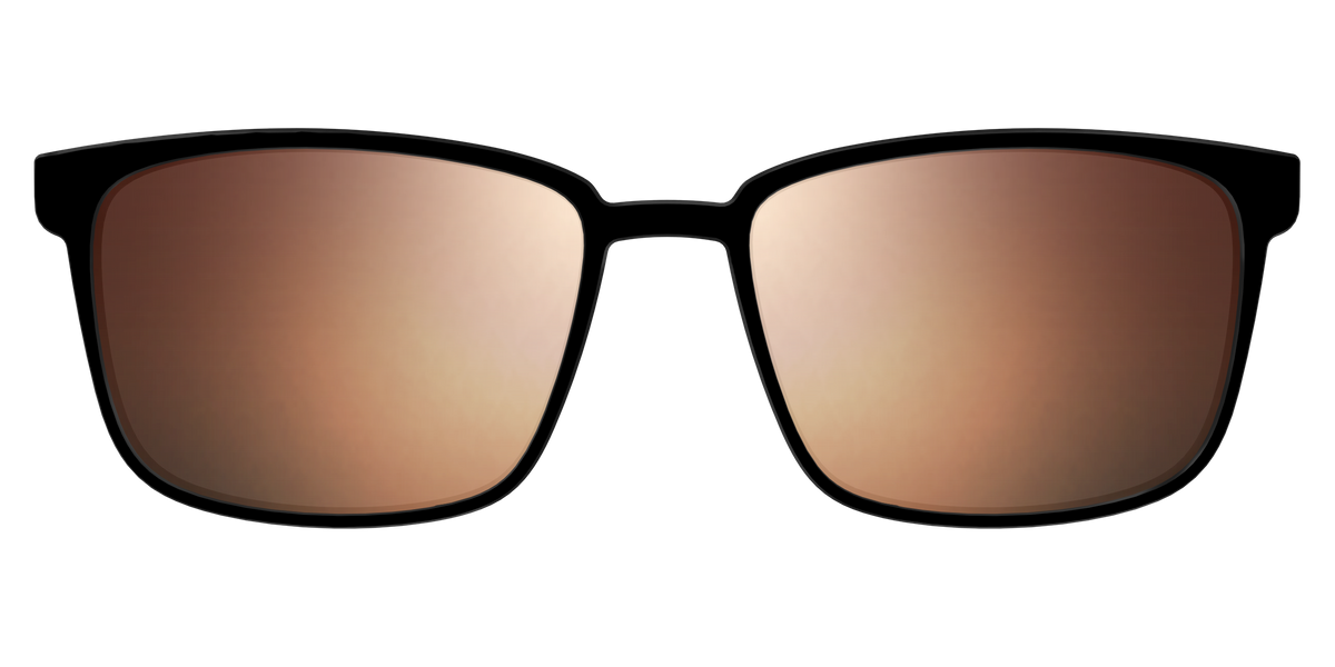 The Polarized Gold Reflective Sun Top - Front Top Image - Pair Eyewear