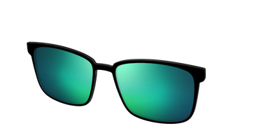 The Polarized Green Reflective Sun Top - Angle Top Thumbnail - Pair Eyewear