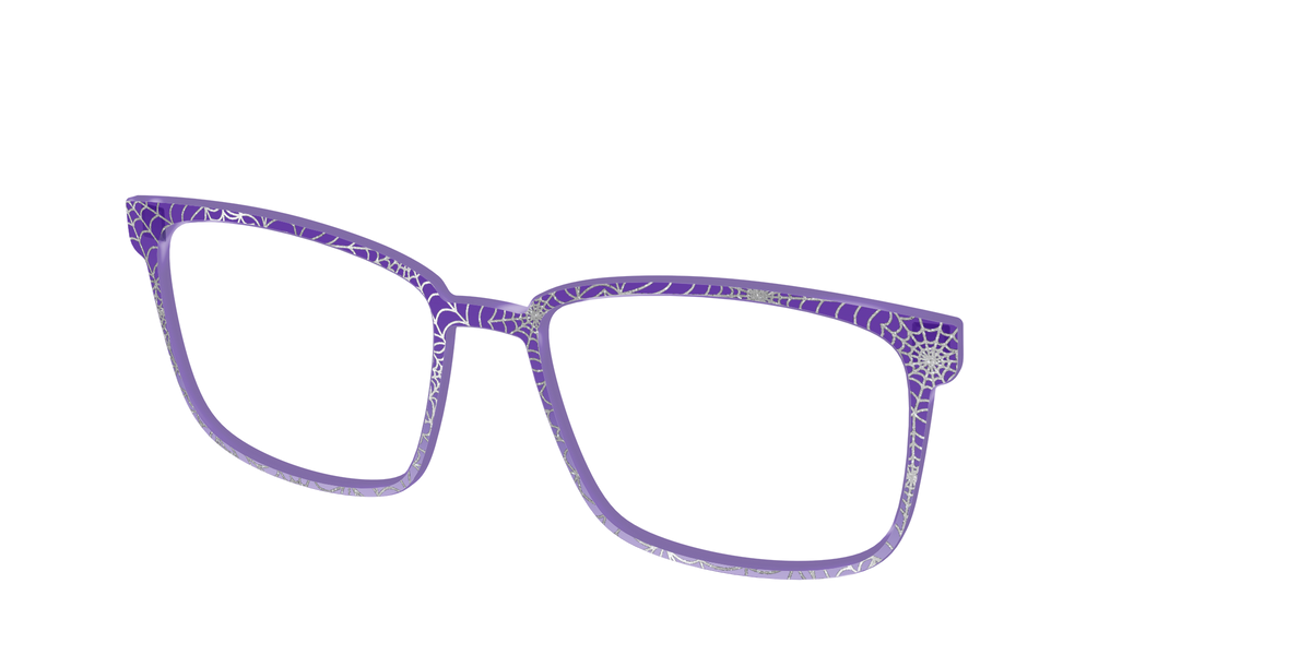 The Holographic Purple Webbed Crystal - Angle Top Image - Pair Eyewear