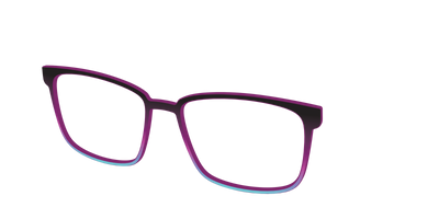The Licorice to Seafoam Gradient - Angle Top Thumbnail - Pair Eyewear