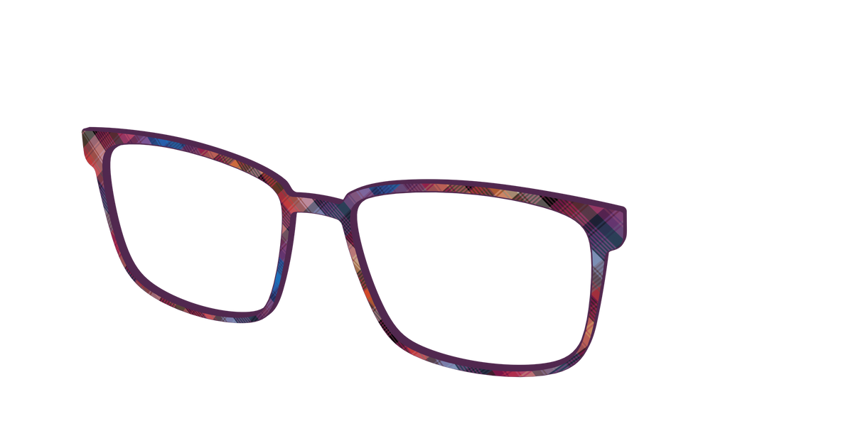 The Ombre Plaid - Angle Top Image - Pair Eyewear