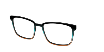The Onyx to Rust Gradient - Angle Top Thumbnail - Pair Eyewear