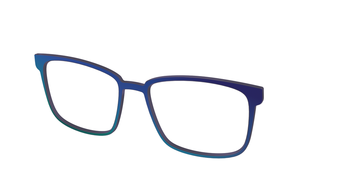 The Peacock Ombre - Angle Top Image - Pair Eyewear