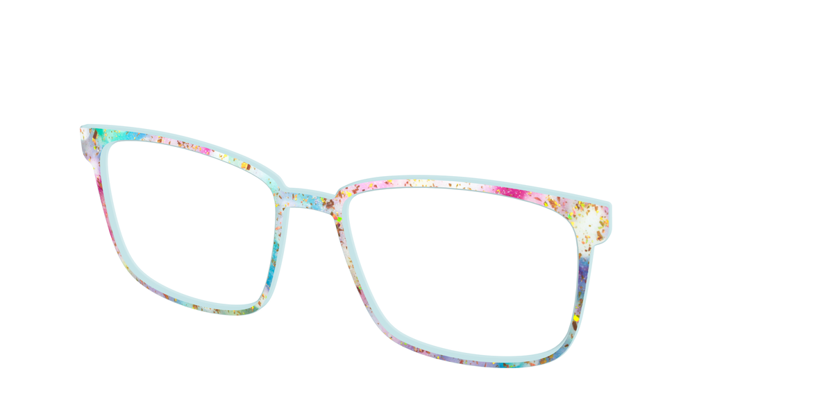 The Pixie Bokeh with Gold Flakes - Angle Top Image - Pair Eyewear