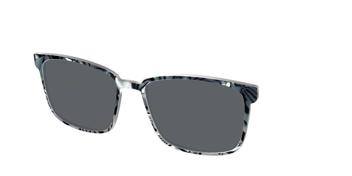 The Polarized Zebra Pearl Split Sun Top - Angle Top Image - Pair Eyewear