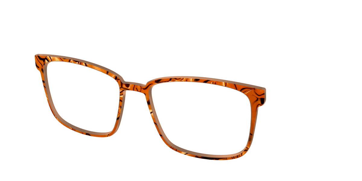 The Pumpkin Pearl Swirl - Angle Top Image - Pair Eyewear