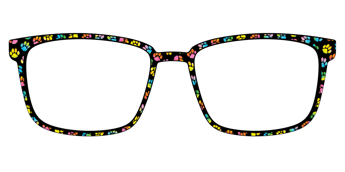 The Rainbow Paw Print - Front Top Image - Pair Eyewear