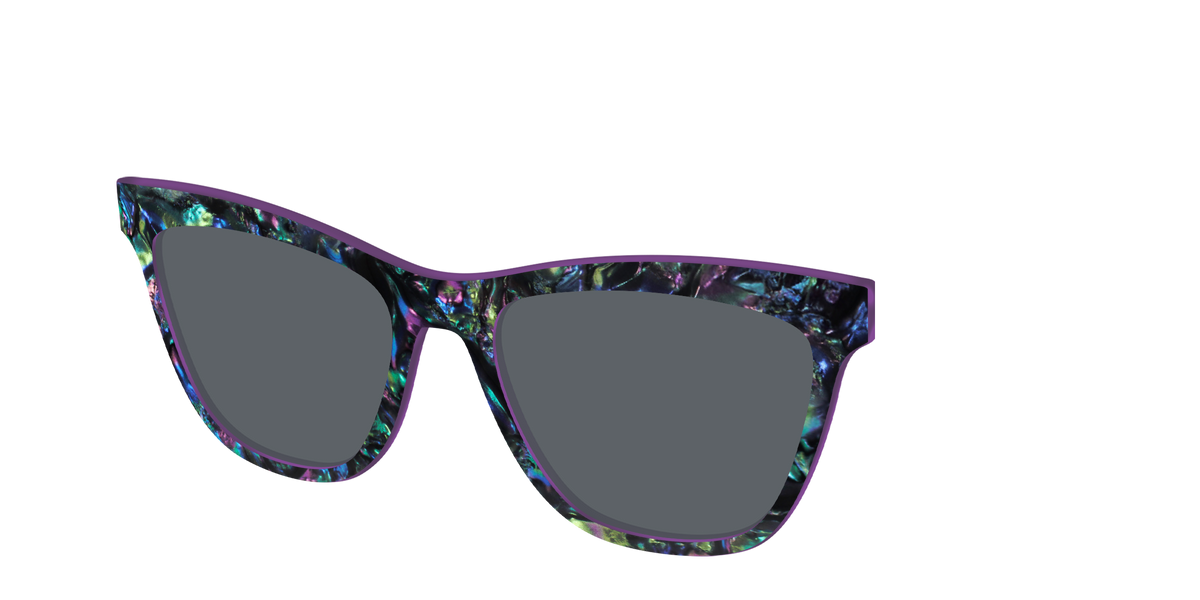 The Polarized Abalone Sun Top - Angle Top Image - Pair Eyewear