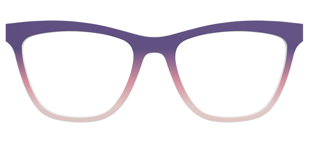 The Acai to Blush Gradient - Front Top Image - Pair Eyewear