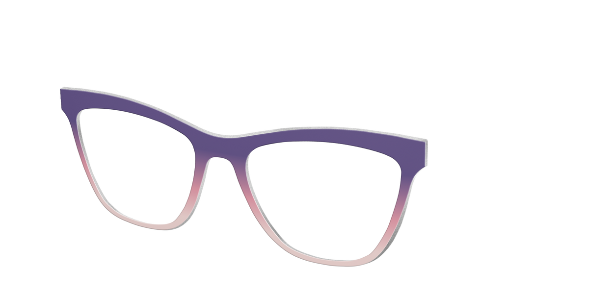 The Acai to Blush Gradient - Angle Top Image - Pair Eyewear