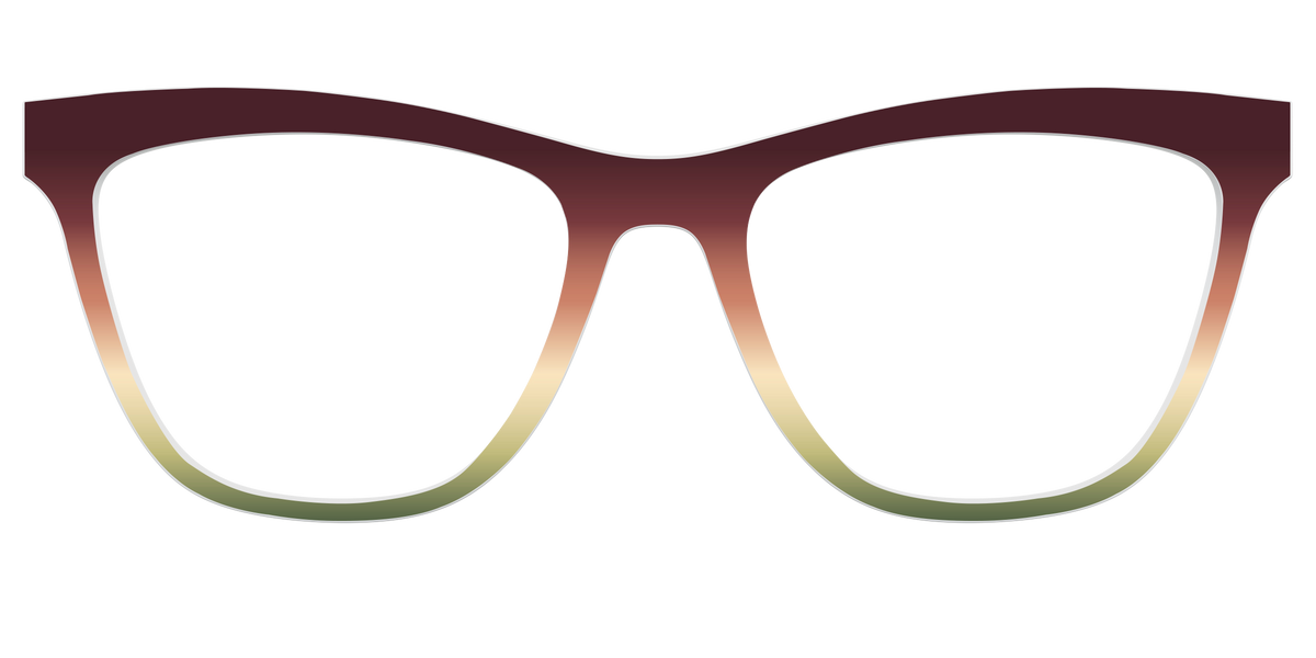 The Acorn to Moss Gradient - Front Top Image - Pair Eyewear