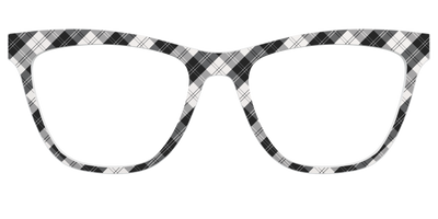 The B&W Plaid - Front Top Thumbnail - Pair Eyewear