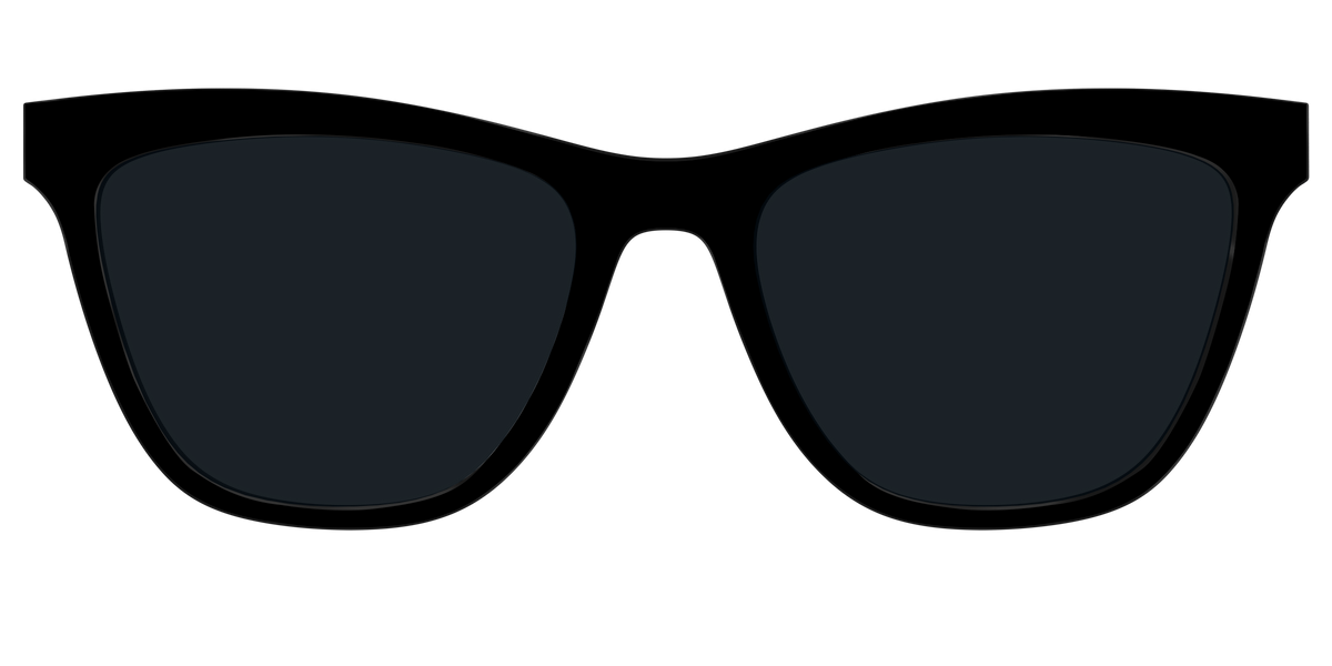 The Non-Polarized Black Sun Top - Front Top Image - Pair Eyewear