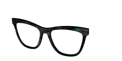 The Black Holographic Scrolls - Angle Top Thumbnail - Pair Eyewear