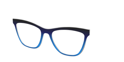 The Black to Blueberry Gradient - Angle Top Thumbnail - Pair Eyewear