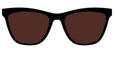 The Black with Brown Golf lens - Front Top Thumbnail - Pair Eyewear
